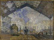 Claude Monet La Gare Saint-Lazare de Claude Monet china oil painting artist